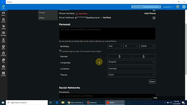 CHANGE DATE OF BIRTH IN ROBLOX ? смотреть онлайн
