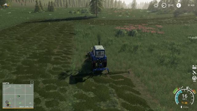 Начинаю заготавливать траву для овец и на силос ? Ничейная земля ?FS 19 прохождение ч13 ? ФС19 смотреть онлайн