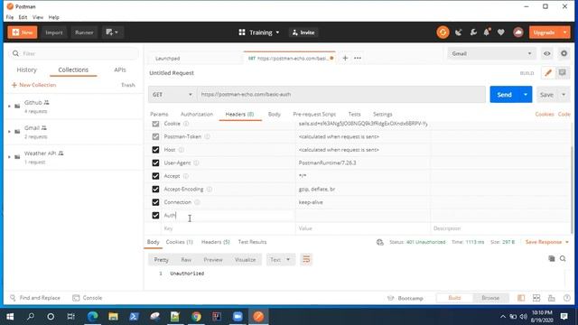Postman Tutorial - Authorize API Requests using Basic Auth смотреть онлайн