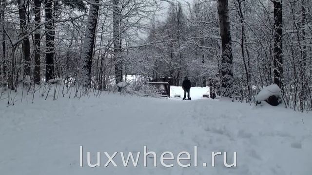 Гироскутер Wmotion WM8 по снегу зимой большие колеса 10 дюймов обзор отзывы смотреть онлайн