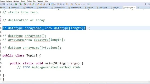 class-18 | Array in java | Java arrays смотреть онлайн