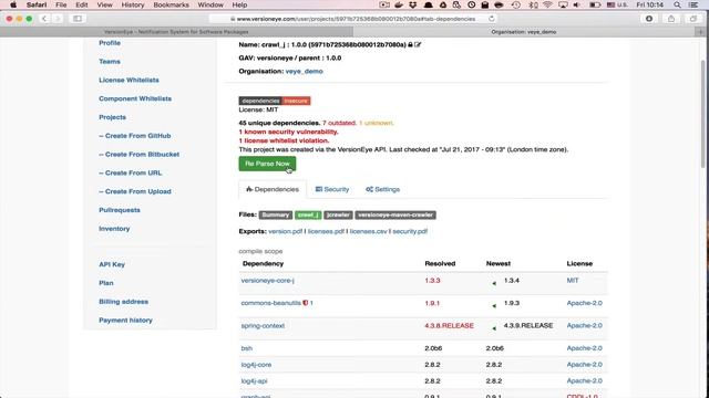 Managing Security & Licenses with the VersionEye Maven Plugin смотреть онлайн