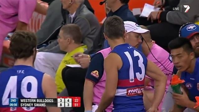 R22 Sydney @ Western Bulldogs 2Q 2014 смотреть онлайн