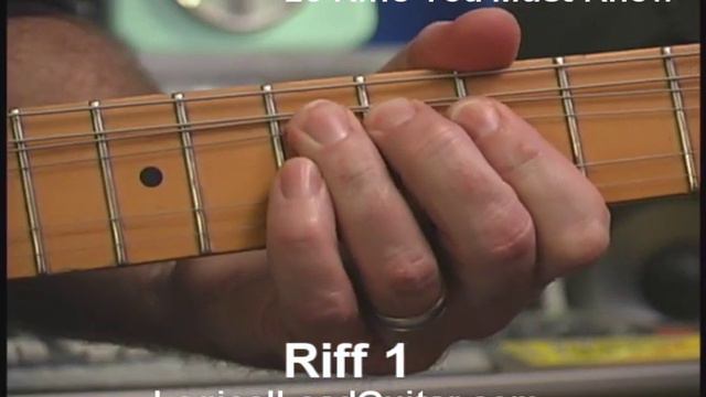 25 Riffs You Must Know - Riff 1 - How to Play Lead Guitar смотреть онлайн