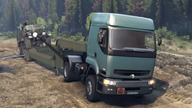 Spintires 2014 - Renault Premium смотреть онлайн