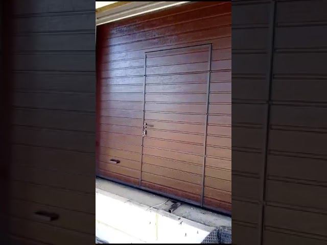 Гаражные ворота со встроенной калиткой, Алютех Казань смотреть онлайн