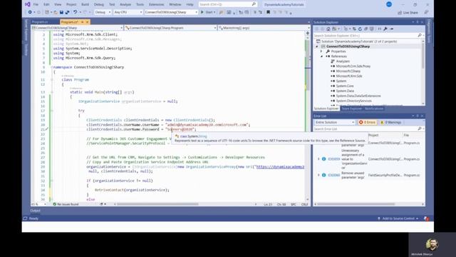 How to Connect to Dynamics 365 using C# Console App ? Dynamics 365 C# Connect to CRM | Example смотреть онлайн
