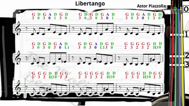 Libertango | Astor Piazzolla | Violin SHEET MUSIC [With Fingerings] [Level 5] смотреть онлайн