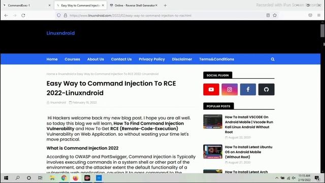 ISSUE#10: Command Injection To RCE (How)? смотреть онлайн
