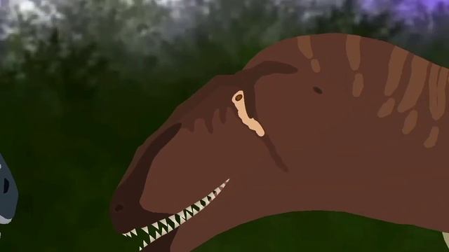Dinosaurus Cartoons: Dino Battles- Carcharodontosaurus vs Mapusaurus ( stick nodes ...''The End?" ) смотреть онлайн