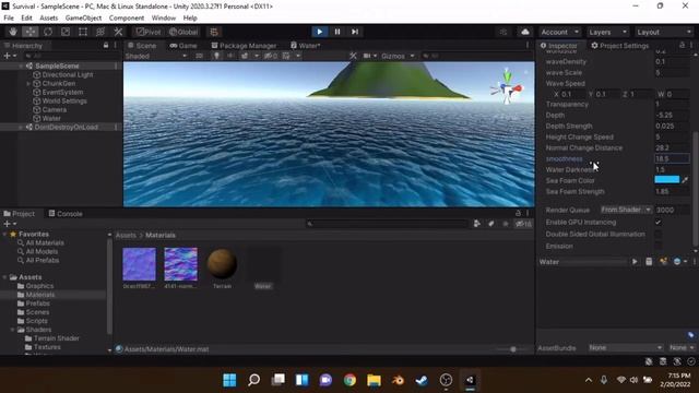 High Quality Water Shader Unity URP Shader Graph смотреть онлайн