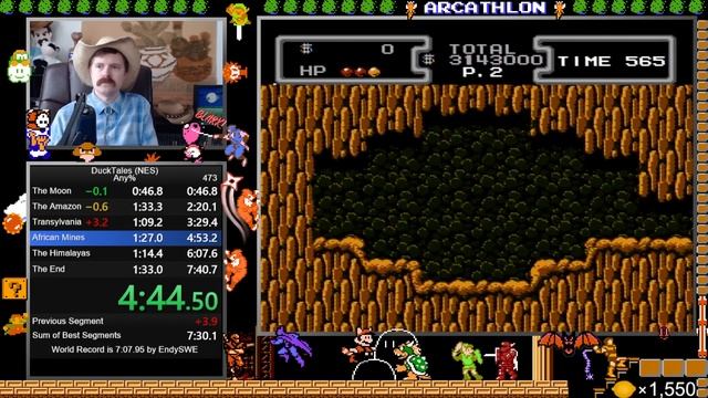 DuckTales (NES) speedrun in 7:38 by Arcus смотреть онлайн