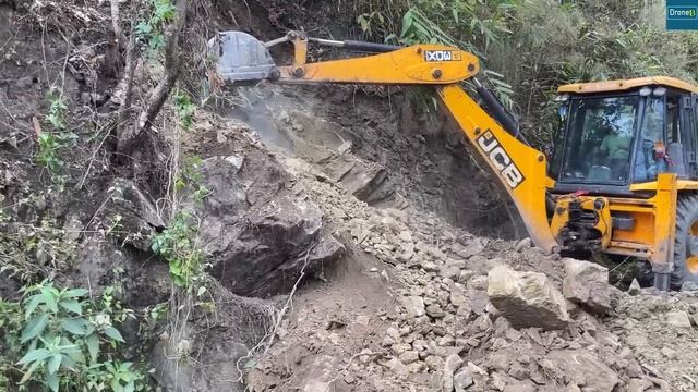 Part 2-Altering Mid-River Road to Riverside Road Cutting Rocky Mountain-JCB's Work смотреть онлайн