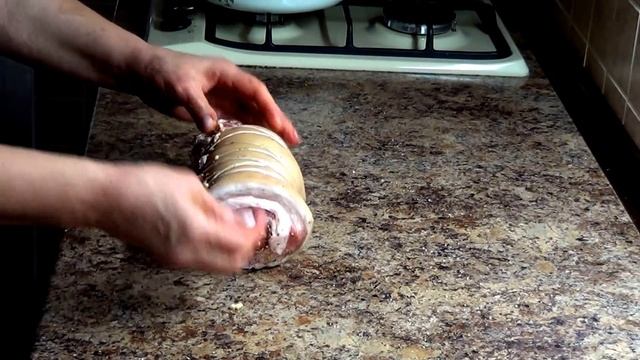Рулет из брюшины. Как приготовить рулет. Все просто и легко смотреть онлайн