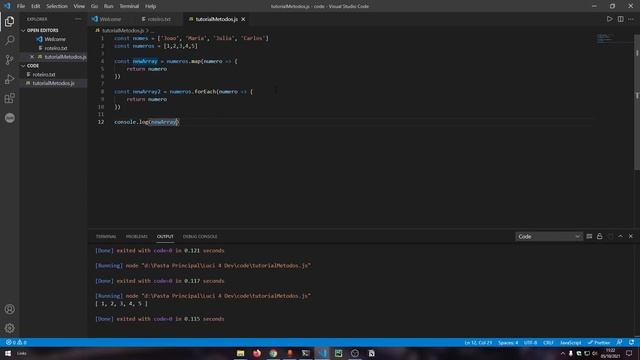Métodos em JavaScript - forEach e Map (Bônus: push) #01 смотреть онлайн