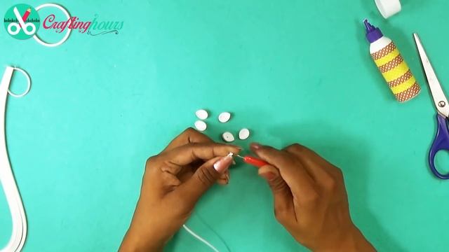Quilling Earrings - White Flower Quilled Jhumkas Making смотреть онлайн