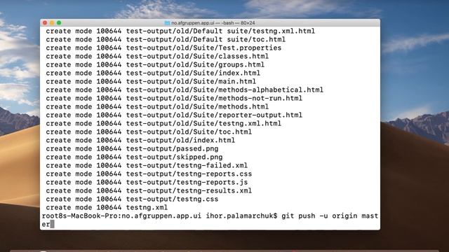 First commit to GitLab wit Terminal on MacOS смотреть онлайн
