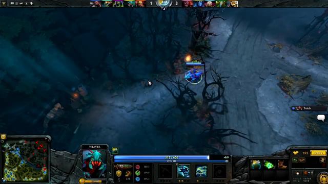 Жуки тоже люди. Dota 2. Azazin Kreet. Weaver смотреть онлайн