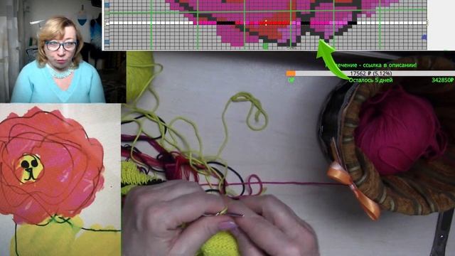 Интарсия. Вяжем льва. Болталка под вязание . Алена Никифорова смотреть онлайн
