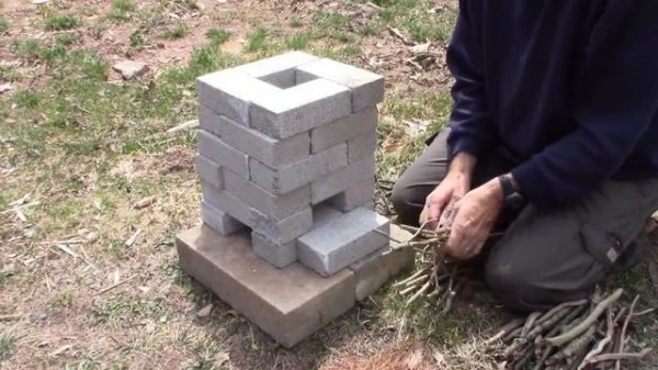 DIY Brick Rocket Stove - Cooking Without Electrical Power