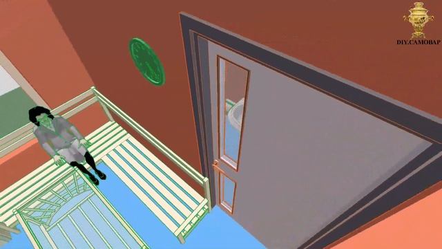Эскизный проект бани (сауны) из кирпича (блоков) 5 х 5 м. DIY "Самовар". смотреть онлайн