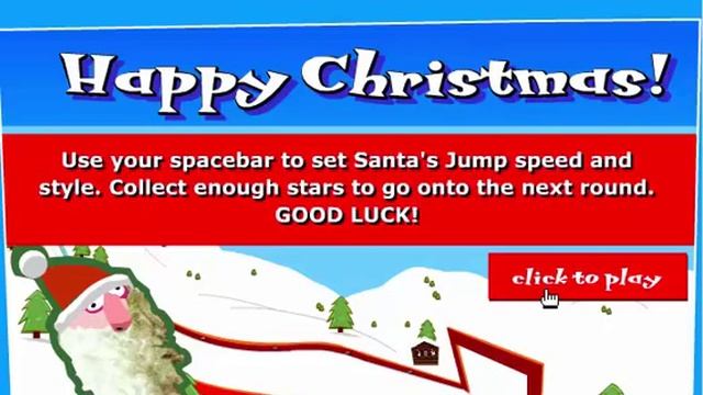 Christmas Santa Jump and Collect Stars Games смотреть онлайн