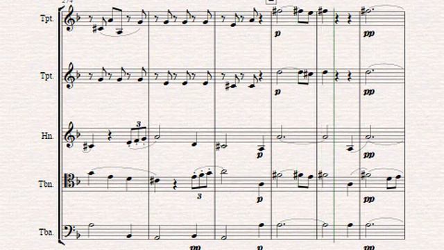 Schumann concertstuck for 4 horns (Arranged for Brass quintet) смотреть онлайн