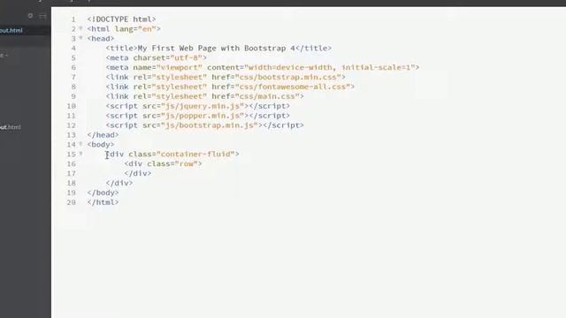 Creating Basic Page Layout with Bootstrap 4 Part 1 смотреть онлайн