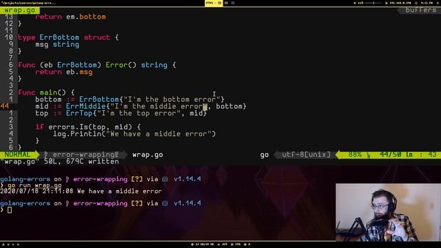 Will error wrapping change everything!? Go / Golang 1.13 Error Wrapping | #feurious смотреть онлайн