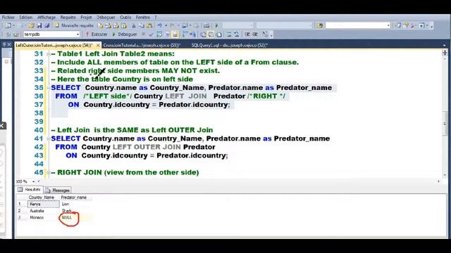 SQL Left join, outer join, working copy-paste смотреть онлайн