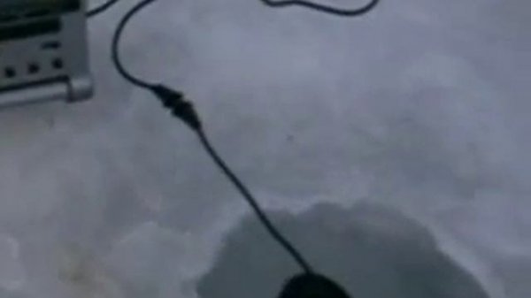 Ice fishing with fish finder fishfinder GKF-02A