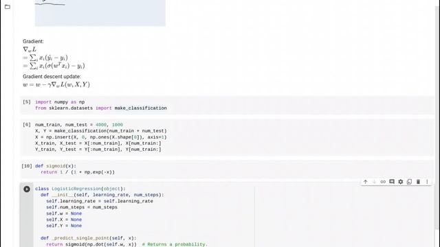Logistic Regression from Scratch (Python) смотреть онлайн