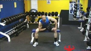 Подъем гантелей на бицепс сидя. Подъём штанги на бицепс на скамье Ларри-Скотта.