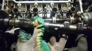 Взводим шестерню распредвала 4а 7а