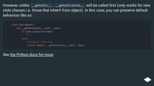How do I override __getattr__ without breaking the default behavior? смотреть онлайн