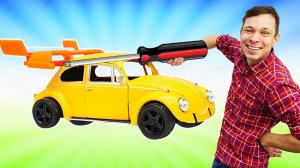 Видео про машинки и супергероев. Капитан Америка готовит машину к зиме! Игры в Автомастерскую