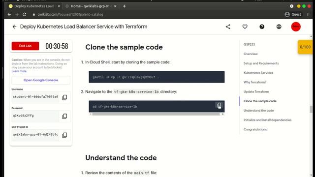 Deploy Kubernetes Load Balancer Service with Terraform | DevOps Essentials | QwikLabs - [GSP233] смотреть онлайн