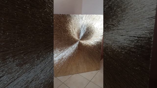 Интерьерная картина *Золотые лучи * 90/110 см. декор золотая поталь смотреть онлайн