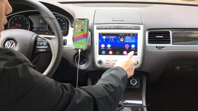 Apple CarPlay Demo Review in 2017 Volkswagen Touareg 3.0 TSI DSP Car Stereo смотреть онлайн