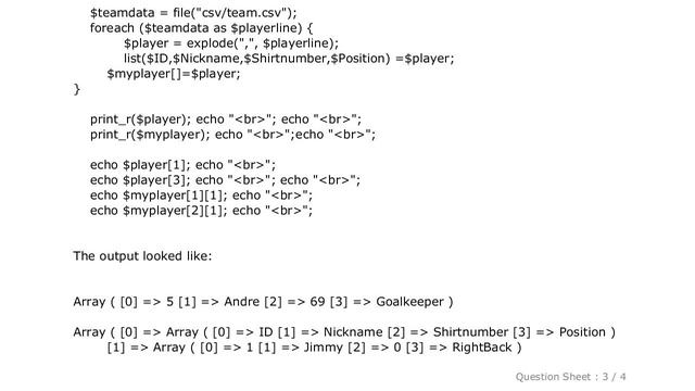 HTML : Coverting a csv-file to a PHP 2D-array смотреть онлайн