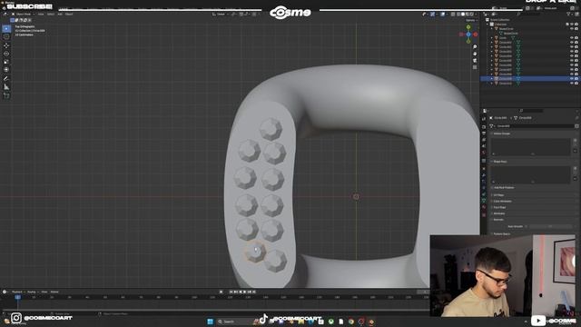 How to model a Cuban chain link necklace in blender 3.1 | Beginners Tutorial 2023 смотреть онлайн