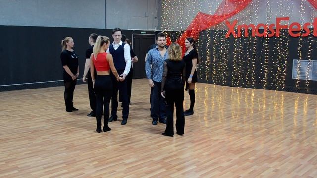 ХАСТЛ, Discofox, XmasFest 2022, JnJ Beginner, 14 финала, заход 1 смотреть онлайн