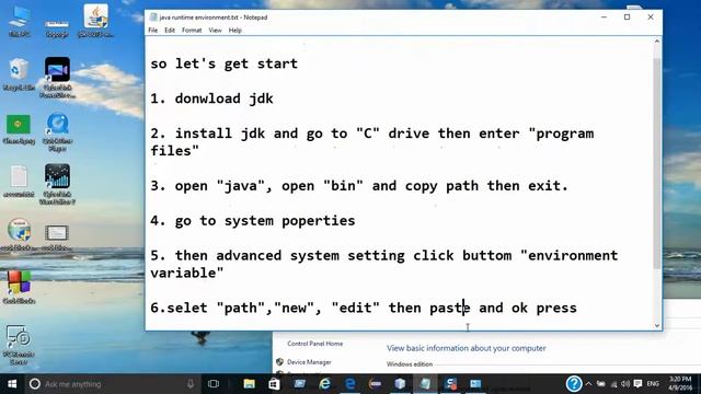 How to download jdk and install , setup java runtime environment, check java using cmd смотреть онлайн