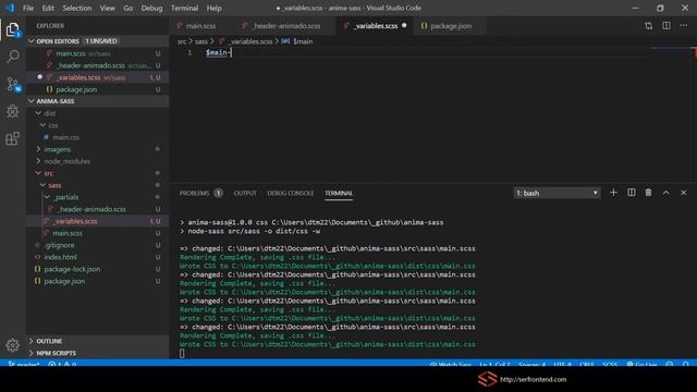 Cap 06 | #2 Curso SASS: projeto animação - partial header-animado смотреть онлайн