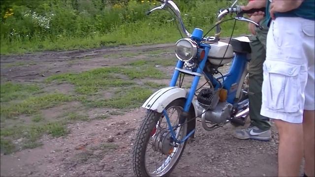 Покупка мопеда рига -22 1987-го года.. Пробуем завести и прокатиться. смотреть онлайн