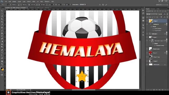 Make Football Team Logo By Photoshop Tutorial + [ Free PSD File ] смотреть онлайн
