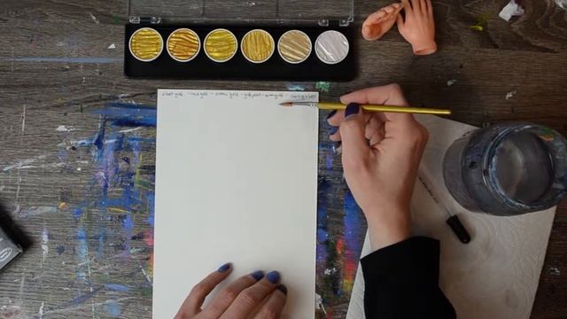 Testing Coliro Pearl Colors - Metallic Watercolors смотреть онлайн