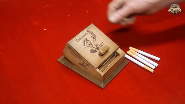 Автоматическая сигаретница из дерева. Automatic cigarette holder made of wood. смотреть онлайн