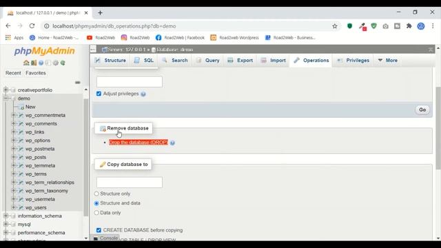 How to delete database in phpmyadmin смотреть онлайн