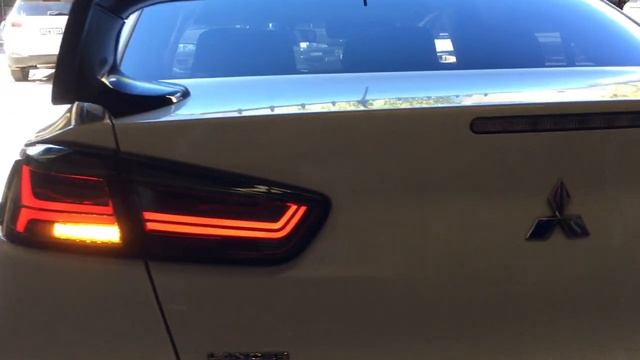 Mitsubishi LANCER 2008-2016 CJ EVO X sequential led tail lights смотреть онлайн
